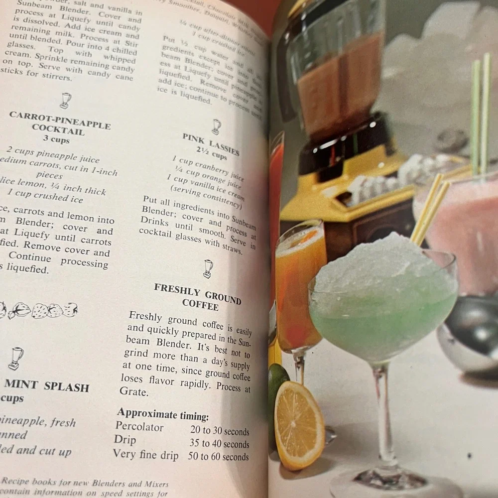 Vintage 1970 Sunbeam Vista Portable Electric Cookery Cookbook Instruction Manual